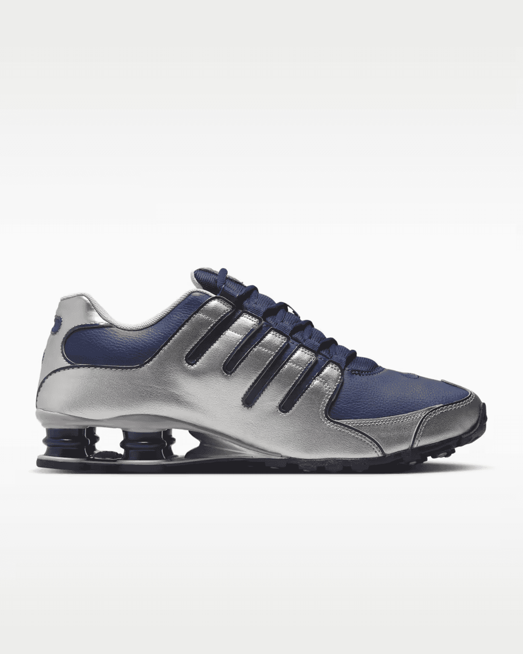 Nike Shox NZ Midnight Navy Metallic Silver Black Men's Sneakers 378341-402 New